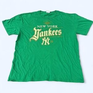 Vintage‎ New York Yankees green cotton t-shirt baseball
